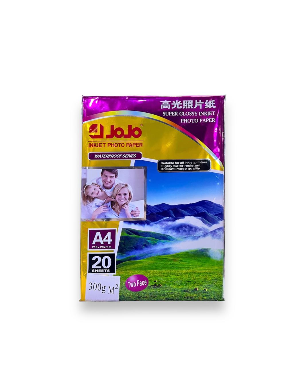 ورق فوتو 300 غرام 20 عدد A4 وجهي...