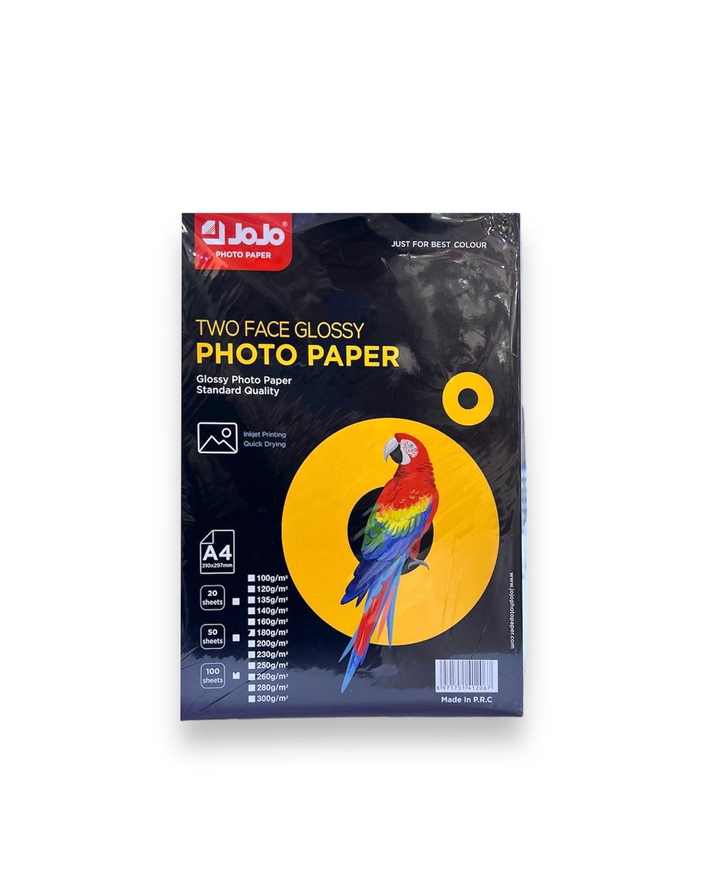 ورق فوتو 180 غرام 100 عدد A4 وجه...