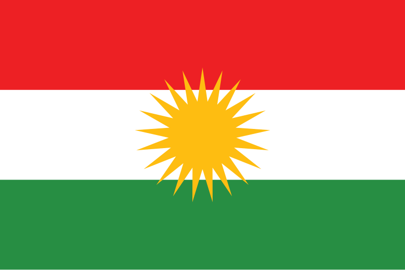 علم كوردستان منضدية كبس...